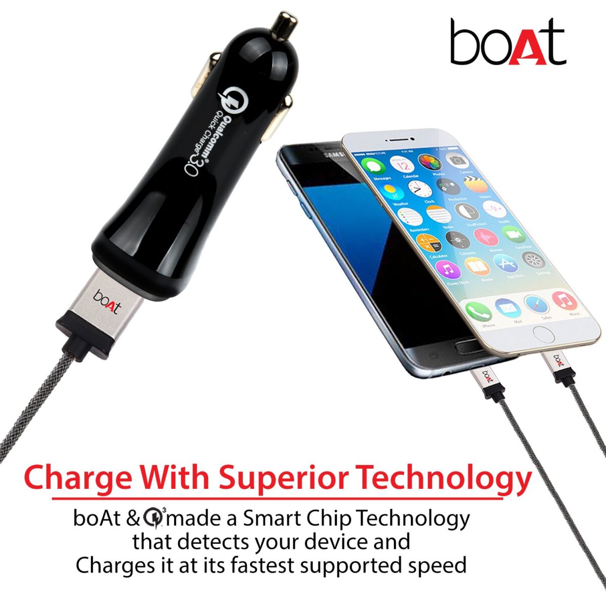 boAt Dual Port Rapid Car Charger