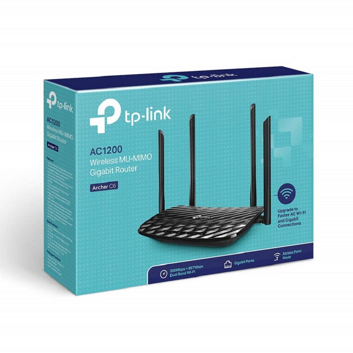 TP-Link Archer C6 Gigabit MU-MIMO Wireless Router