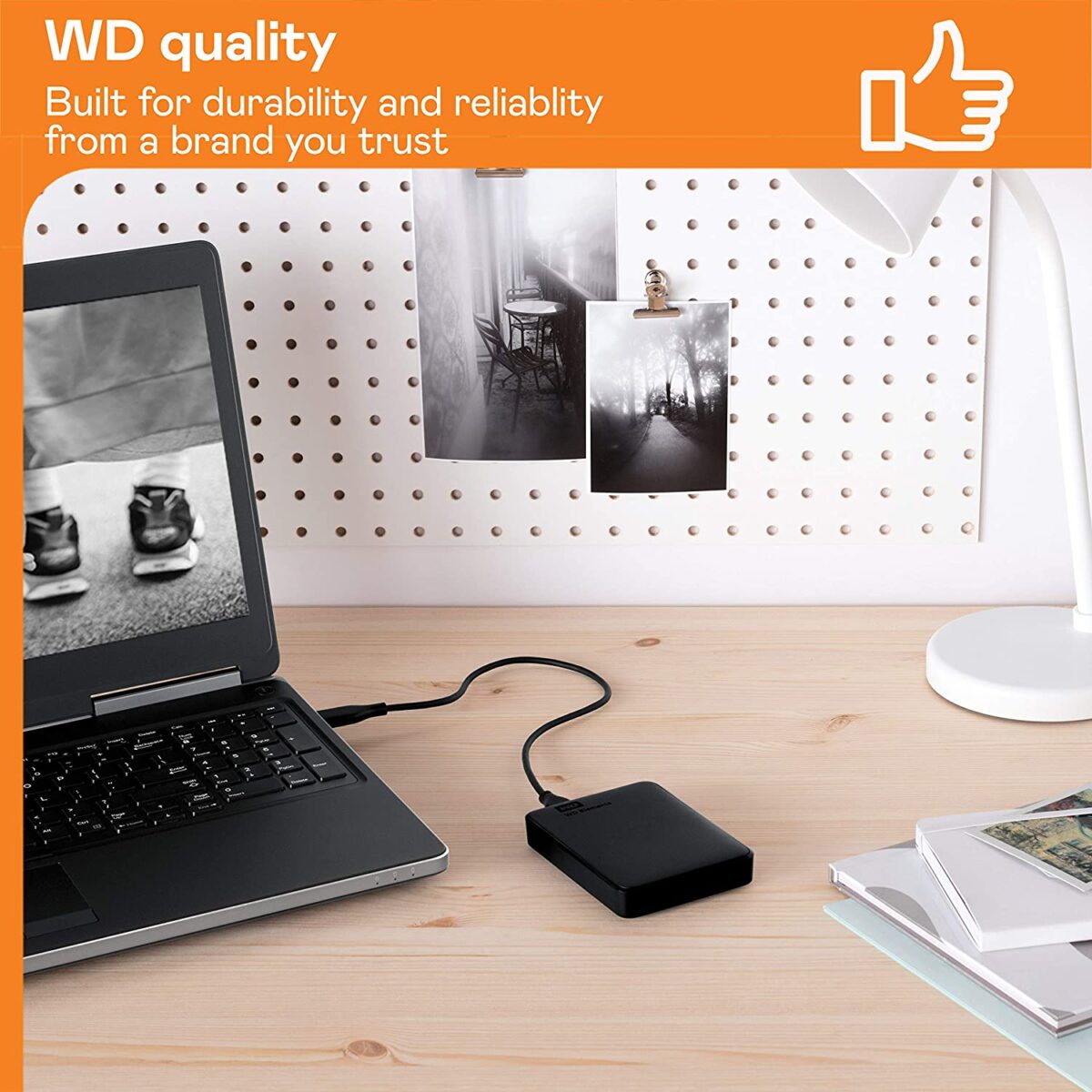 Western Digital Elements 1TB USB 3.0 Portable External Hard Drive (Black)