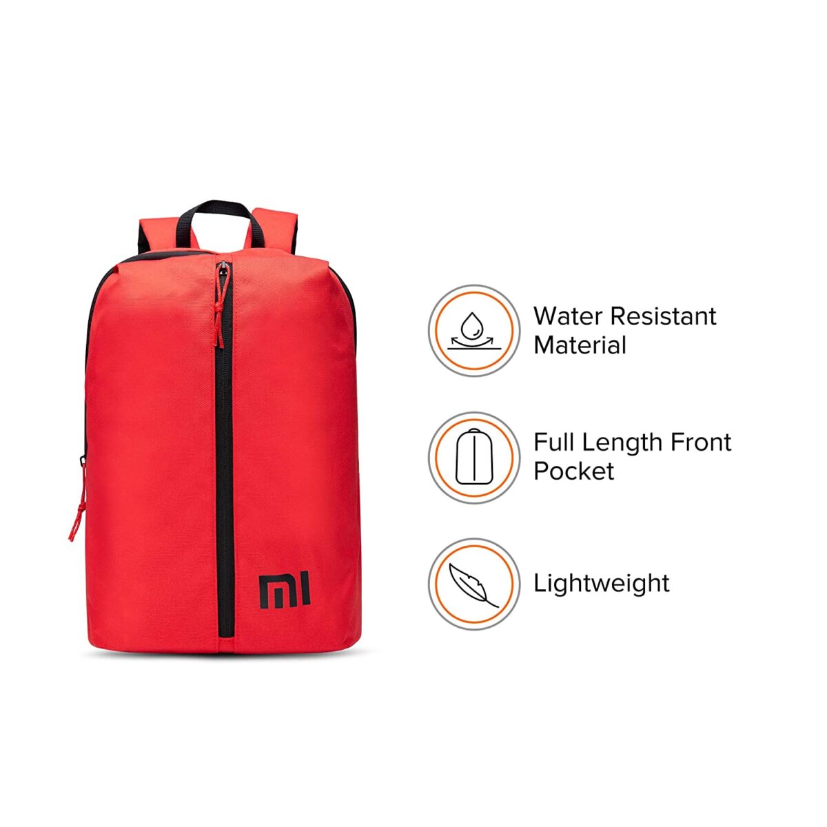 Mi Step Out 12 L Mini Backpack (Small Size, Red, Water Repellant)